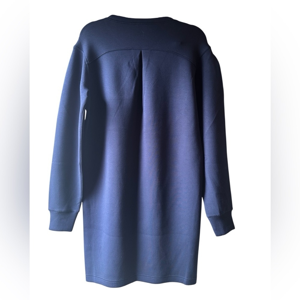 SPANX AIRESSENTIALS CREW NECK DRESS - TIMELESS NAVY- SIZE XS - Picture 3 of 5